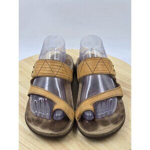 Taos Womens Zone Flat Slip ON Thong Sandal Adjustable Sz 10